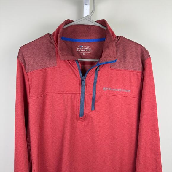 Vineyard Vines OTG Half Zip Long Sleeve Performance Pullover Men's Medium - Picture 1 of 7